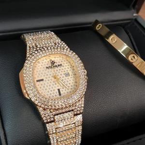 ساعت مچی زنانه پتک فیلیپ طلایی PATAK PHILIPPE