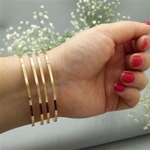 النگو آیینه ای شرکتی اصل پک 4 عددی رنگ ثابت بدون حساسیت