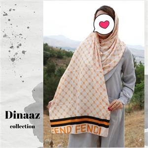 شال نخی اعلا منگوله دار برند Fendi ابعاد 80در 200 جنس خنک و سبک و ارسال رایگان