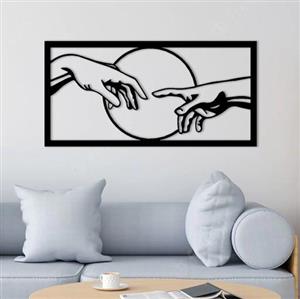 تابلو فلزی دلامور مدل آفرینش مشکی