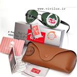 عینک آفتابی شیشه سنگی ری بن UV 400 خلبانی همراه پک کامل (شیشه طلق یا پلاستیک نیست) Ray Ban مردانه شیک