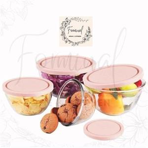 کاسه شیشه ای کالیس سایز 3 دربدار زیبا 245