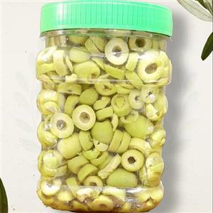 زیتون اسلایس شده رودبار درجه 1 ، 850 گرمی ، زیتون فولادی و پسران اصل