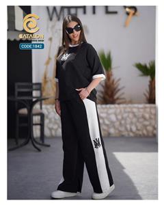 ست تیشرت شلوار گلدوزی