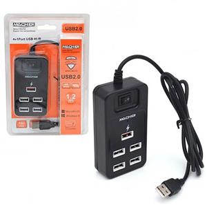 هاب 4 پورت USB 2.0 مچر کلید دار MACHER MR-212