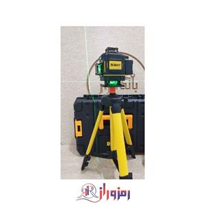 تراز لیزری دیوالت 4 بعدی 360 درجه ریموت دار نور سبز برد 100 متر  دارای سه پایه بلند