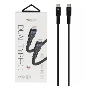 کابل USB-C یسیدو مدل CA108 PD60W طول 1.2 متر