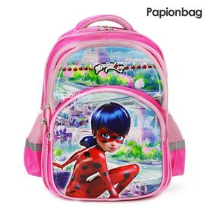 کوله مدرسه دخترانه اورجینال طرح دختر کفشدوزکی مدل 60