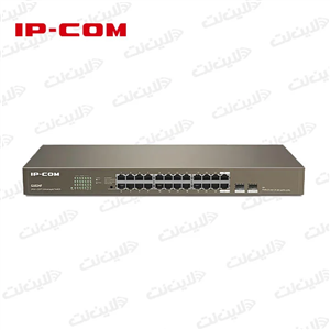 سوئیچ شبکه گیگابیت رکمونت ای پی کام IPCOM G1024F رکمونت 24 پورت با دو پورت SFP