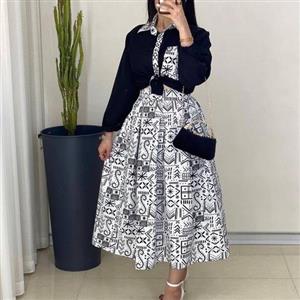 شومیز دامن هرمس(ارسال رایگان)طرح چاپ