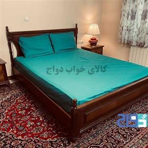  روتختی کشدار تترون ساده دونفره (رنگ سبز)