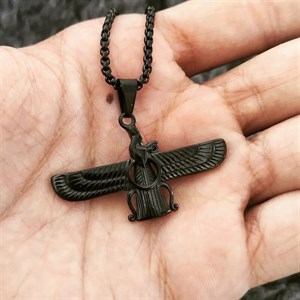 گردنبند فروهر مردانه کد 09