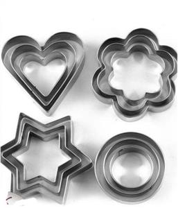 کاتر شیرینی پزی مدل Cookie Cutter بسته 12 عددی