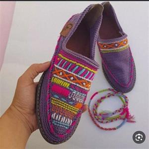 گیوه طرح دار سوزن دوزی شده کد22