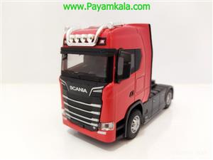 ماکت تریلی اسکانیا (SCANIA-JG260) قرمز 