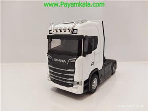 ماکت تریلی اسکانیا SCANIA JG260 سفید 