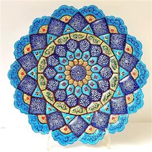 بشقاب مینا کاری 35 سانتی اعلاء 