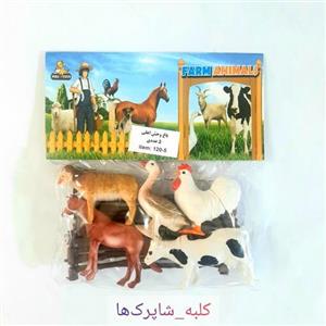 اسباب بازی مجموعه فیگور حیوانات اهلی 5 عددی کد محصول 249