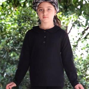 بلوز محرمی دخترانه یقه ب ب آستین بلند