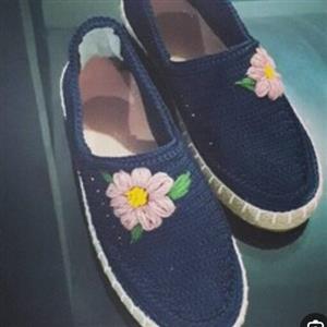 گیوه سوزن دوزی شده با زیره دور کنفی کد112