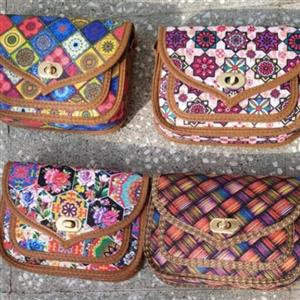 کیف ترمه بهار با پارچه کرپ اعلا