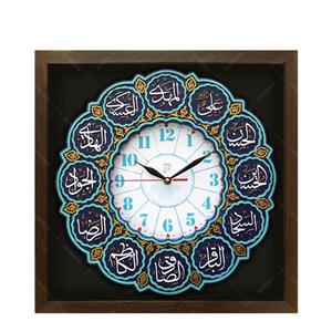 تابلو برجسته ساعت طرح دوازده امام علیهم السلام کد ۲۰۶