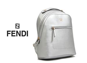 کیف کوله زنانه فندی FENDI رنگ نقره ای