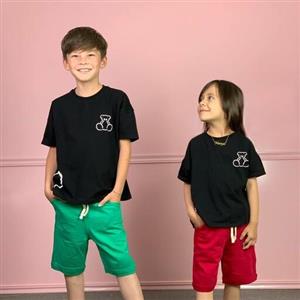 تیشرت تک مشکی مناسب دختر و پسر