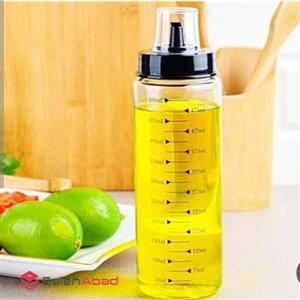 ظرف روغن کنار گاز مدرج شیشه ای
