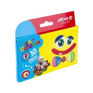 خمیر بازی 10رنگ مقوایی آریا بسته 12عددی