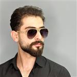 عینک آفتابی مردانه اورجینال مشکی طلایی برند ورساچه یووی400