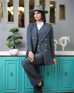 ست 3 تیکه مانتو شلوار