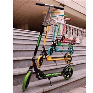 اسکوتر الومینیوم بزرگ راپیدو طرح اسپرت  تاشو با کارتن قابل حمل تحمل وزن تا 120 کیلو به راحتی