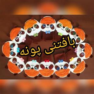لیف عروسکی روباه چشم رنگی درغرفه  بافتنی پونه ..بافتش خیلی خوشگل و محکمه ازکاموای موغوبی هم استفاده شده