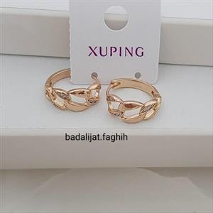 گوشواره ژوپینگ کارتیر نگیندار فوق العاده زیبا و پرطرفدار با آبکاری طلا و کاملا رنگ ثابت