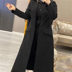 کت بلند زنانه کت مشکی زنانه کت محرمی زنانه مانتو کتی کت مازراتی