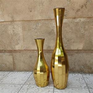گلدان چوبی کنارسالنی دوعدد