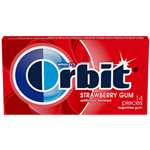 آدامس بدون قند توت فرنگی اوربیت Orbit بسته 14 عددی