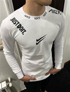 بلوز آستین بلند سفید نایکی کیفیت بالا