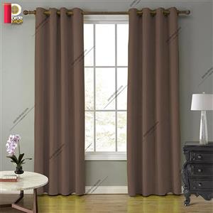 پرده پانچی هازان (کتان) رنگ طوسی بنفش