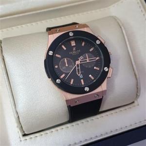 ساعت مچی مردانه هابلوت بند رابر  قاب استیل HUBLOT