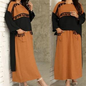 دو تیکه مانتو  دامن مدل دریا