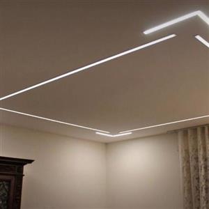 پروفیل چراغ خطی 3 سانت روکار آماده نصب