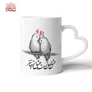 ماگ دسته قلبی عشق جان