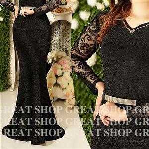 پیراهن ماکسی مجلسی جنس لمه درحه یک از سایز 36 تا 56 ارسال رایگان