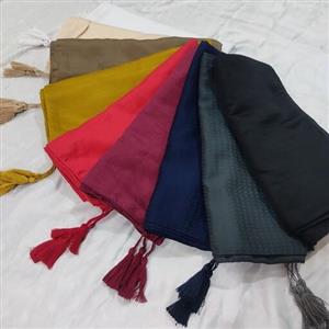 روسری ساده منگوله دار حسنا قواره 120