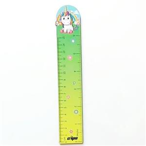 خط کش چوبی 15 سانتی متر کلیپس طرح یونیکورن