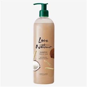 شامپو گندم و نارگیل ارگانیک Love Nature برای موهای خشک شماره 41298