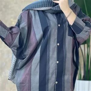 مانتو  پانچ راه راه لنین کاغذی قواره دار