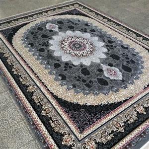 فرش ماشینی بی سی اف نقشه گیتا رنگ فیلی 6متری تراکم 700